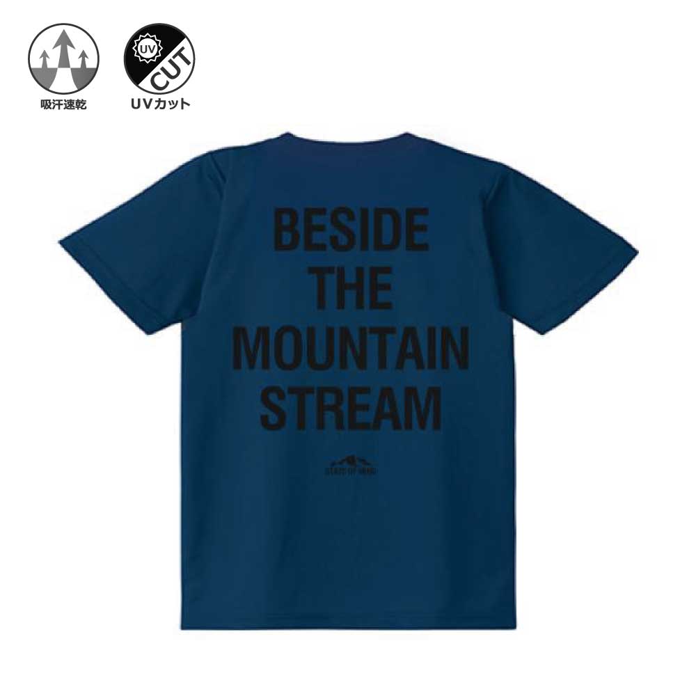 "BESIDE THE MOUNTAIN STREAM" FISHING専用DRY T-shirt【KDT24_005】