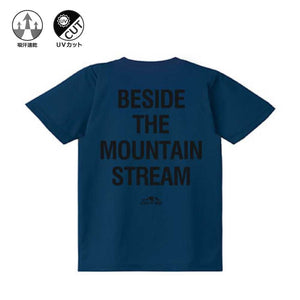 "BESIDE THE MOUNTAIN STREAM" FISHING専用DRY T-shirt【KDT24_005】