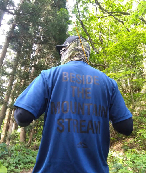 "BESIDE THE MOUNTAIN STREAM" FISHING専用DRY T-shirt【KDT24_005】